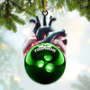 Maxcorners Custom Name Bowling Ornament, Christmas Gift for Bowling Lover35 2D Flat LM2111