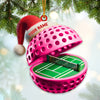Maxcorners Custom Name Pickle Ball Ornament, Pickle Ball Love Christmas Decoration 2D Flat LM2111