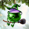 Maxcorners Custom Name Witch Ornament, Christmas Gift Ornament 2D Flat LM2111