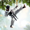 Maxcorners Custom Name Taekwondo Ornament, Taekwondo Christmas Gift 2D Flat LM2111