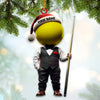 Maxcorners Custom Name Snooker Ornament, Billiard Ornament, Snooker Lover Christmas Gift 2D Flat LM2111