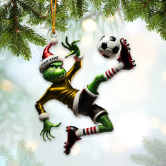Maxcorners Custom Name Soccer Ornament, Christmas Gift Decoration 2D Flat LM2111