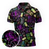 Maxcorners Bigfoot Tiki Vibes Golf Polo Shirt