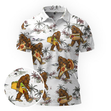 Maxcorners Sasquatch Snack Attack Golf Polo Shirt