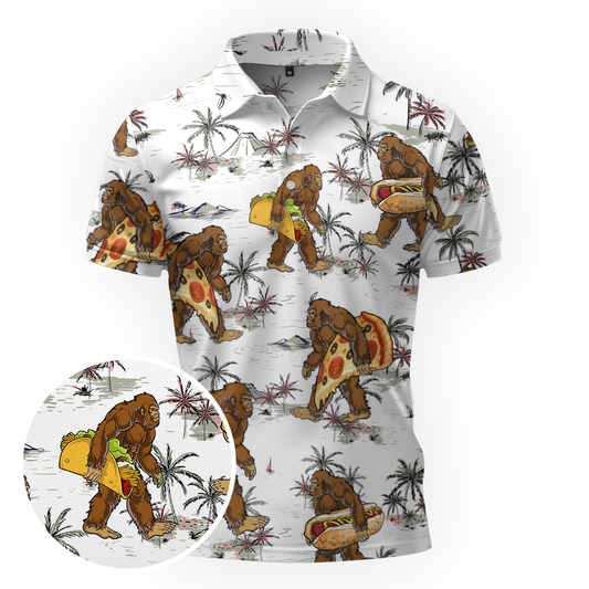 Maxcorners Sasquatch Snack Attack Golf Polo Shirt