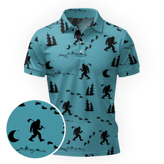 Maxcorners Teal Cryptid Rager Golf Polo Shirt