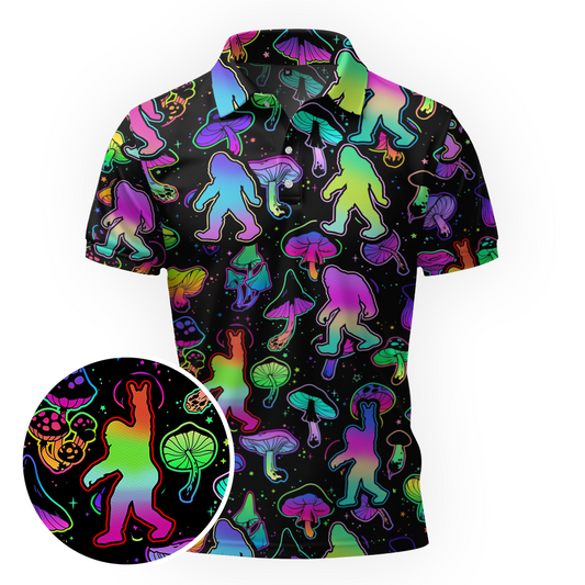 Maxcorners Bigfoot’s Psychedelic Trip Golf Polo Shirt