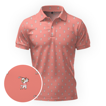 Maxcorners Little Bigfoot Swing Golf Polo Shirt