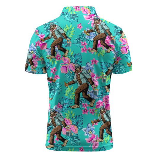 Maxcorners Bigfoot’s Beer Party Mode Golf Polo Shirt