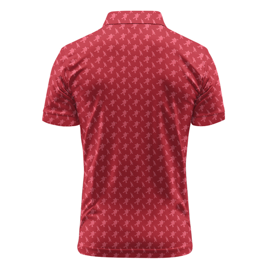 Maxcorners Bigfoot Overload - Brick Red Golf Polo Shirt