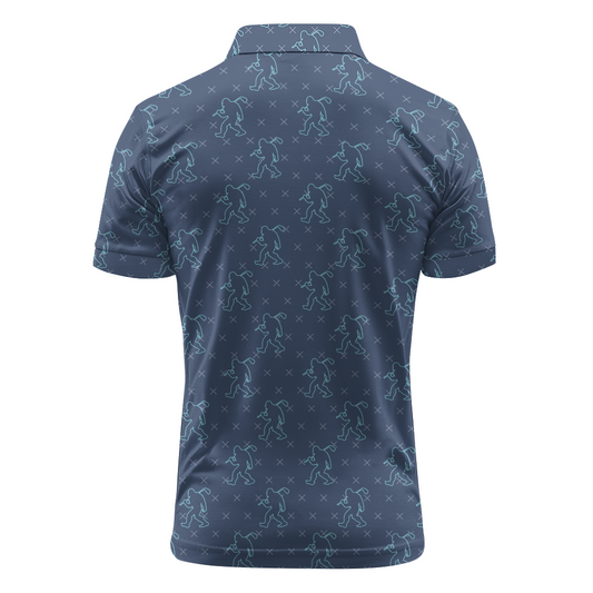 Maxcorners Stealth Walker Grid Golf Polo Shirt