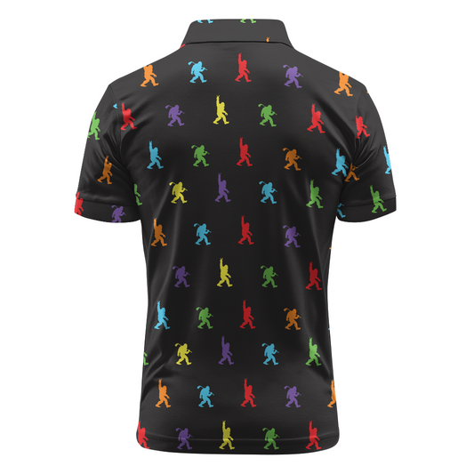 Maxcorners Neon Steps Society Golf Polo Shirt