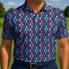 Maxcorners On Repeat - Teal Frequency Golf Polo Shirt