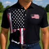 Maxcorners Bigfoot Goes Soldier Golf Polo Shirt