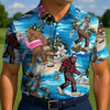 Maxcorners Bigfoot Island Getaway Golf Polo Shirt