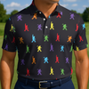 Maxcorners Neon Steps Society Golf Polo Shirt