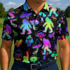 Maxcorners Bigfoot’s Psychedelic Trip Golf Polo Shirt