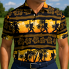 Maxcorners Sasquatch Tiki Torch Tour Golf Polo Shirt