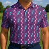 Maxcorners On Repeat - Berry Static Golf Polo Shirt