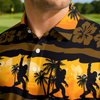 Maxcorners Sasquatch Tiki Torch Tour Golf Polo Shirt