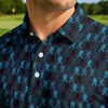 Maxcorners On Repeat - Deep Teal Golf Polo Shirt