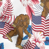 Maxcorners Bigfoot’s Floral Freedom Golf Polo Shirt