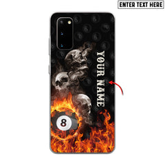Maxcorners 8 Ball Skull Personalized Phone Case