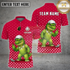 Maxcorners Golf Funny Alligator Polka Dot Cartoon Multi Options Personalized Name, Team Name 3D Shirt