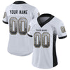 Maxcorners Custom White Black-Vegas Gold Drift Fashion Football Jersey LM2605