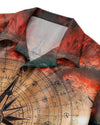 Maxcorners Compass Ocean Hawaiian Shirt LM1501