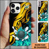 Maxcorners Bowling Ball Strike Flame Energy Multicolor Options Personalized Name 3D Phonecase