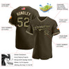 Maxcorners Custom Cream Red-Navy Premium American Flag Fashion Baseball Jersey LM0210