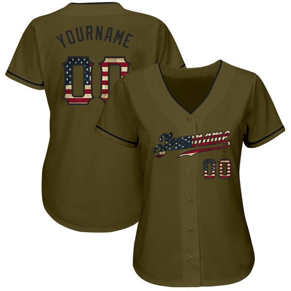 Maxcorners Custom 3D American Flag With Pink Ribbon Breast Cancer Awareness Month Women Health Care Support Premium Baseball Jersey LM0210