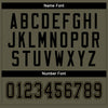 Maxcorners Custom Olive Black-Old Gold Mesh Salute To Service Football Jersey LM2605