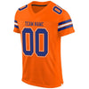 Maxcorners Custom Orange Royal-White Mesh Authentic Football Jersey LM2605