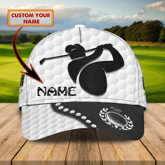 Maxcorners 3D Classic Cap Golf 7 Personalized Name Cap LM0402