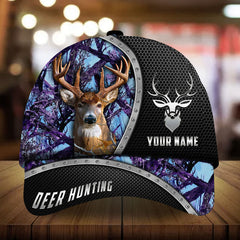 Maxcorners Epic Sarine Steel Deer Hunting Camo Pattern 3D Multicolor Personalized Cap
