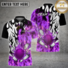 Maxcorners Bowling Shirt Flame Splash Power Strike Multi Options Personalized Name, Team Name 3D Shirt