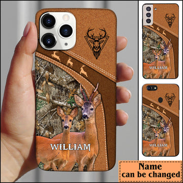 Maxcorners Roe Deer Hunting Personalized Name Phone Case LM1012