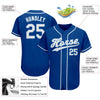 Maxcorners Custom Royal White-Light Blue Authentic Baseball Jersey LM2605