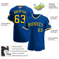 Maxcorners Custom Royal White-Red Premium American Flag Fashion Baseball Jersey LM0210