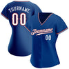 Maxcorners Custom Royal White-Red Authentic Baseball Jersey LM2605