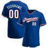Maxcorners Custom Royal White-Red Authentic Baseball Jersey LM2605