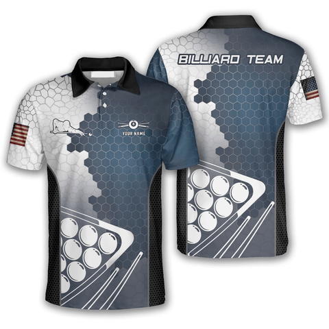 Maxcorners Blue Hive Billiard Personalized 3D Unisex Shirt