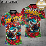 Maxcorners Bowling Shirt Urban Graffiti Cool Shark Multioptions Personalized Name, Team Name Unisex 3D Shirt (4 Colors)