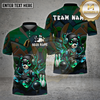 Maxcorners Bowling Shirt – Neon Cyber Bear Graffiti Style with Bowling Pins – Personalized Name, Team Name 3D Shirt