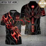Maxcorners Darts Shirt Golden Flame Dart Design Premium Multioptions Personalized Name, Team Name Unisex 3D Shirt