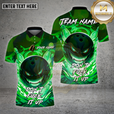 Maxcorners Bowling Shirt Angry Flame Multioptions Personalized Name, Team Name Unisex 3D Shirt (4 Colors)