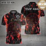 Maxcorners Darts Shirt Paint Graffiti Dartboard Multioptions Personalized Name, Team Name Unisex 3D Shirt (4 Colors)