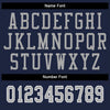 Maxcorners Custom Navy Gray-White Split Fashion Football Jersey LM2605